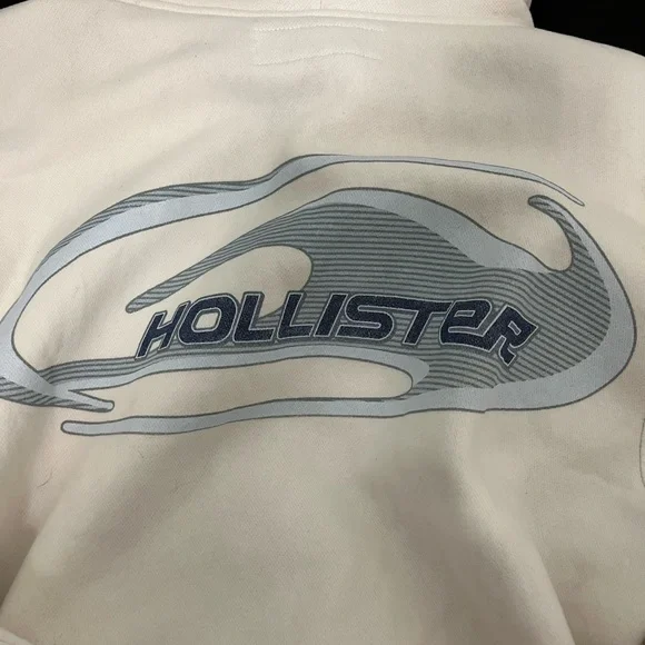 Hollister Cream and Gray Hoodie - Picture 5 of 5